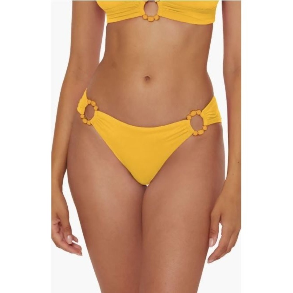 Becca Marble Canyon Mira Gracie Ring Hipster Bikini Bottoms in Sunglow Small